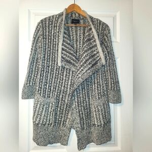 Thakoon for Design Nation Woven Cardigan Sweater Cropped Sleeve Size X Small
